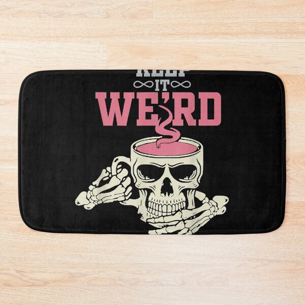 Item preview, Spooky halloween keep it weird skeleton skull cup designed and sold by MollieCooper98.