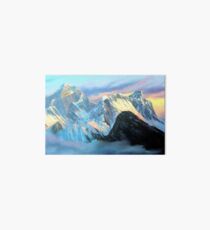 Panoramic Sunrise View Of Everest Mountain Art Board