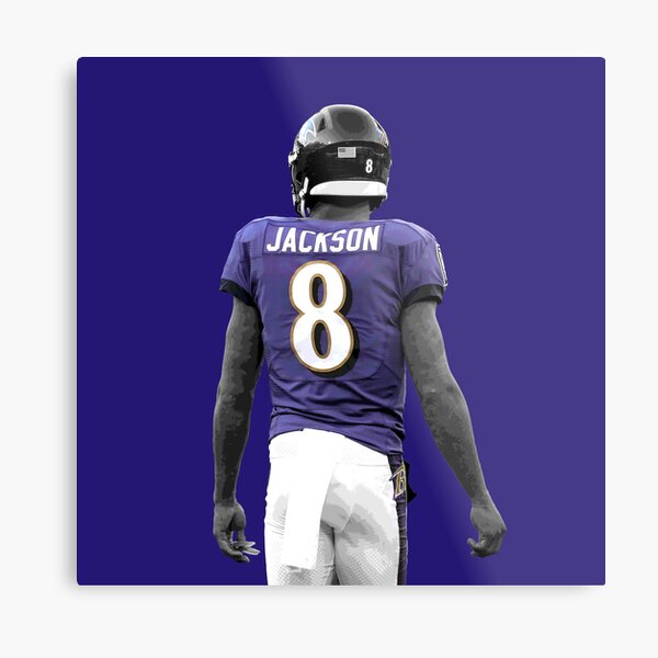 Download Lamar Jackson Purple Fanart Poster Wallpaper