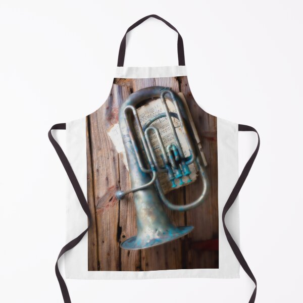 Item preview, Weathered Tuba Hanging On Old Wall designed and sold by Garry Gay.