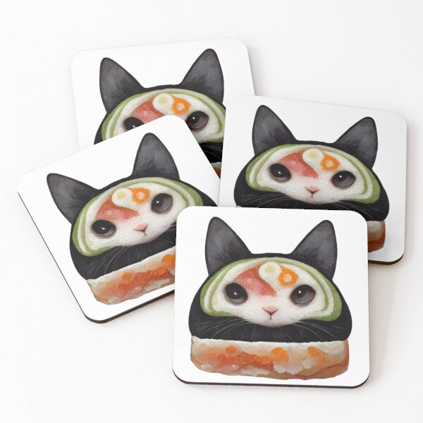 Item preview, Cat Rice Sushi Roll designed and sold by Paint-of-Heart.
