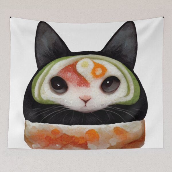 Item preview, Cat Rice Sushi Roll designed and sold by Paint-of-Heart.