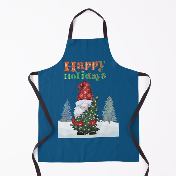 Item preview, Gnome Hugging Lighted Christmas Tree in the Snow designed and sold by IncrediMi.