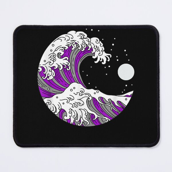 Item preview, Asexual pride japanese wave, lgbtq ace flag, lgbt asexuality designed and sold by MarkMille76.