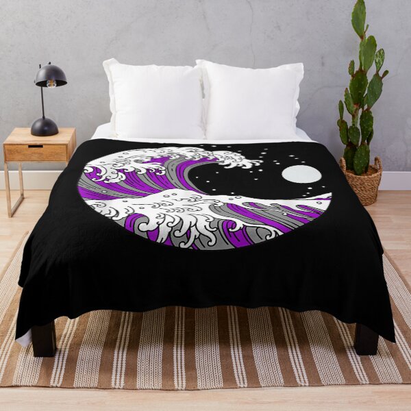 Item preview, Asexual pride japanese wave, lgbtq ace flag, lgbt asexuality designed and sold by MarkMille76.
