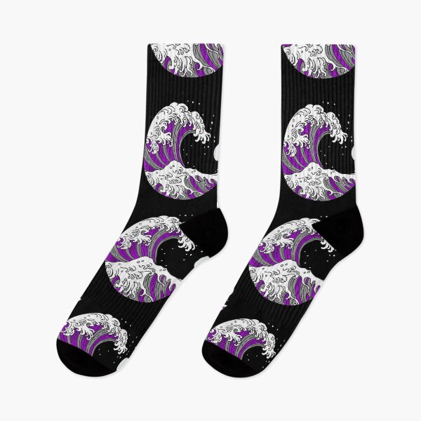 Item preview, Asexual pride japanese wave, lgbtq ace flag, lgbt asexuality designed and sold by MarkMille76.