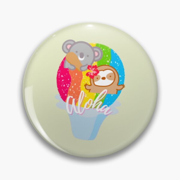 Item preview, Cute Aloha Rainbow Shave Ice  designed and sold by theslothinme.