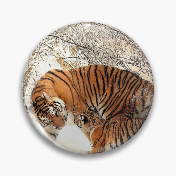 Item preview, árboles de nieve cachorro de tigre | mamá tigre y bebé tigre designed and sold by TheVIP.