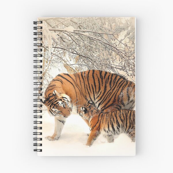 Item preview, tiger cub snow trees | tiger mom and tiger baby designed and sold by TheVIP.