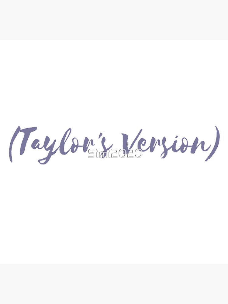 Taylor's Version) Taylor Swift Album Design in Black Font Greeting Card  for Sale by sunmoondesignsx