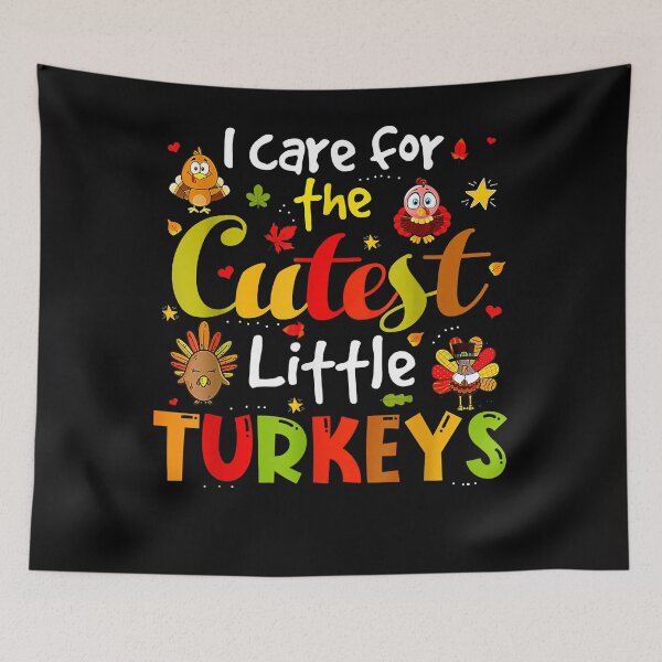 Item preview, Funny i care for the cutest little turkeys thanksgiving nicu designed and sold by MarkMille76.