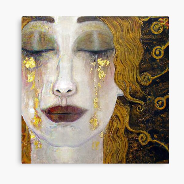 Aperçu de l'œuvre Les larmes d'or de Klimt créée et vendue par maniacfitness.