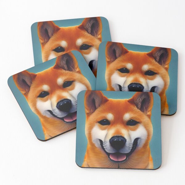 Item preview, Shiba Inu portrait - dog art painting #28 designed and sold by supeart.
