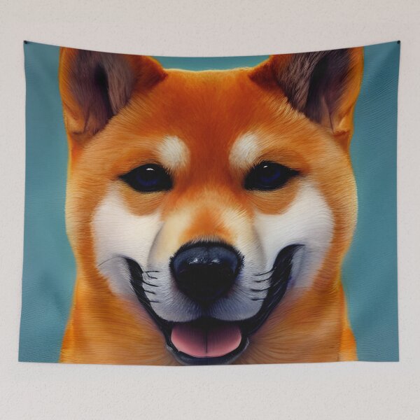 Item preview, Shiba Inu portrait - dog art painting #28 designed and sold by supeart.