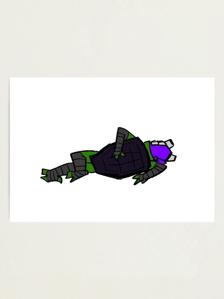 "family guy death pose rottmnt donnie" Photographic Print for Sale by