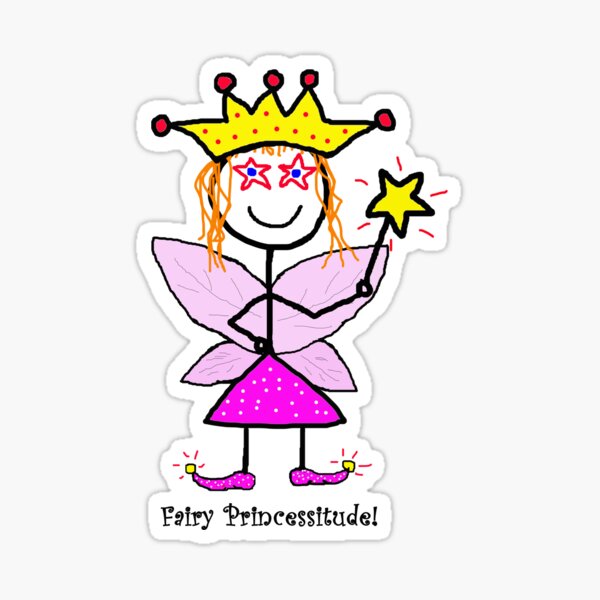 Fairy Princessitude! (Redhead) Sticker