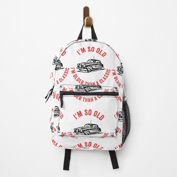 Item preview, Funny older than a classic car Red and White designed and sold by TJHstudio.
