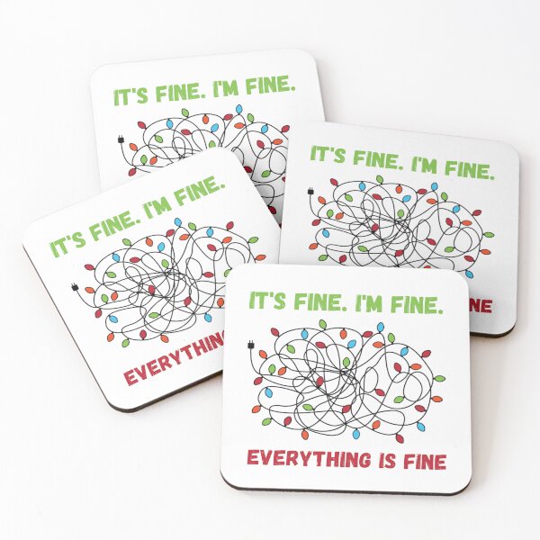 Item preview,  It's Fine I'm Fine. Everything is fine - Christmas Lights designed and sold by Georgy09.