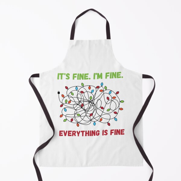 Item preview, It's Fine I'm Fine. Everything is fine - Christmas Lights designed and sold by Georgy09.