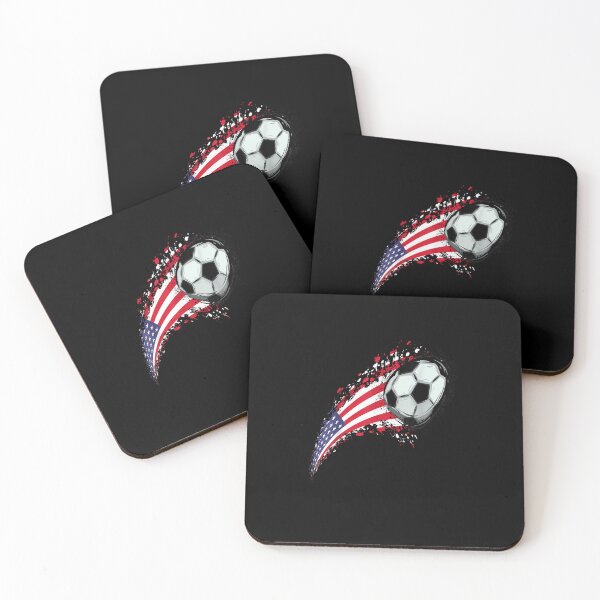 Item preview, Us flag with a soccer ball, soccer lovers designed and sold by MarkMille76.