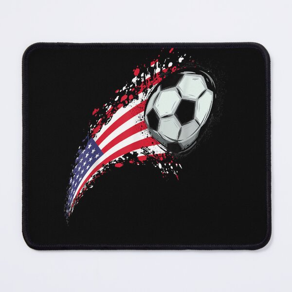 Item preview, Us flag with a soccer ball, soccer lovers designed and sold by MarkMille76.