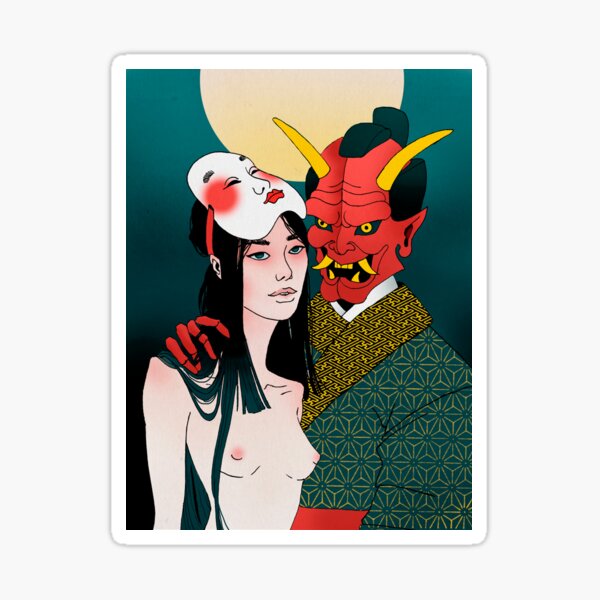 Kabuki Masks Sticker