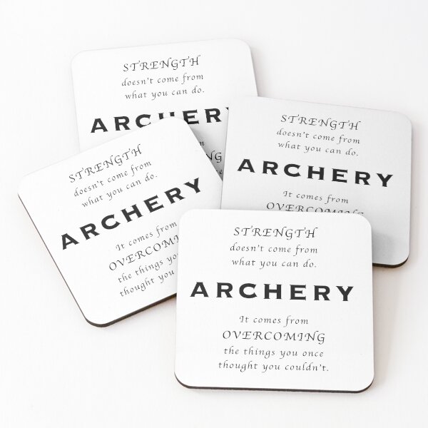 Item preview, Archery Inspirational Quote designed and sold by wimblettdesigns.