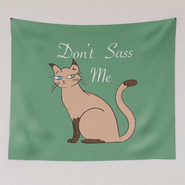 Item preview, Don’t Sass Me Cat- White Font designed and sold by GyngerGarza.