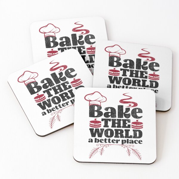 Item preview, Bake the world a better place  designed and sold by EvergreenWhimsy.
