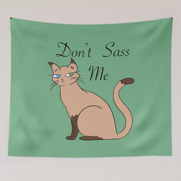 Item preview, Don’t Sass Me Cat- Black Font designed and sold by GyngerGarza.