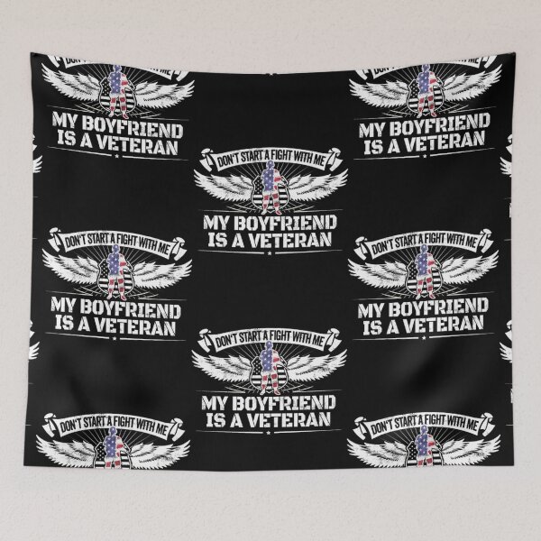 Item preview, Funny Veteran Boyfriend Military Salute US Flag  designed and sold by aryagiri.