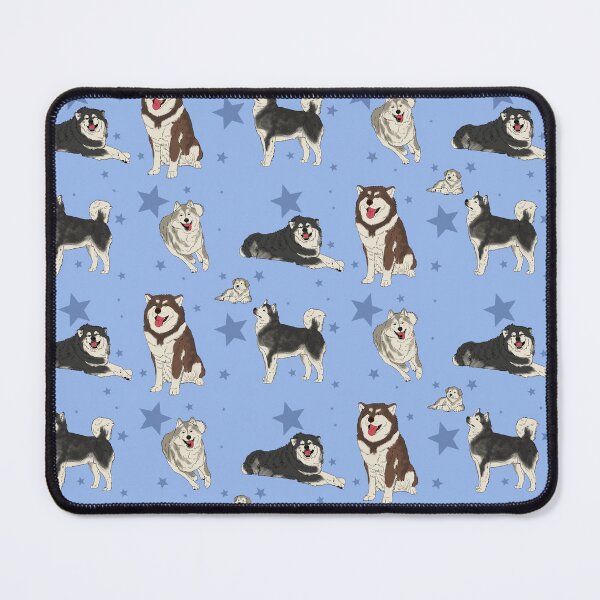 Item preview, Alaskan Malamute Pattern Blue designed and sold by Ashley Gagnon.