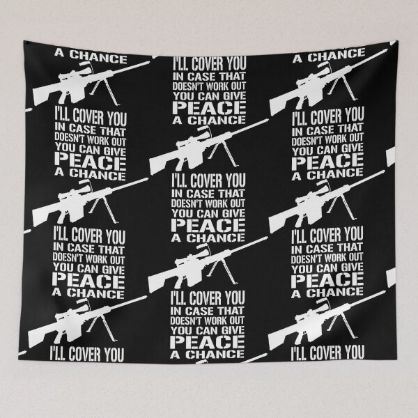 Item preview, Give peace a chance  I'll cover you! designed and sold by aryagiri.