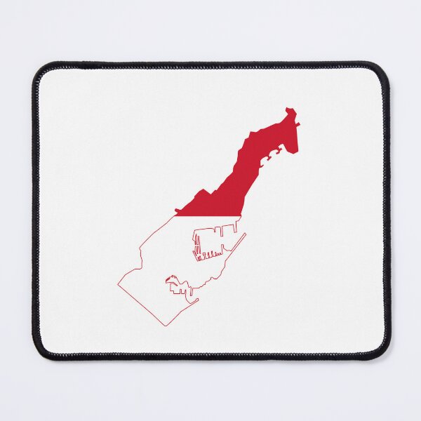 Item preview, Monaco Flag map designed and sold by Deasdw1.