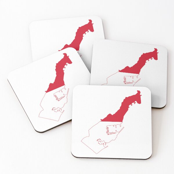 Item preview, Monaco Flag map designed and sold by Deasdw1.