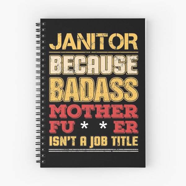 Item preview, Janitor Job Title Badass Funny Humor Cool Work Related designed and sold by Sid3walkArt2.
