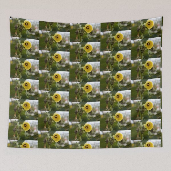 Item preview, Looking Out ~ Hibiscus Tiliaceus Yellow Bloom designed and sold by Kerryn Madsen-Pietsch.