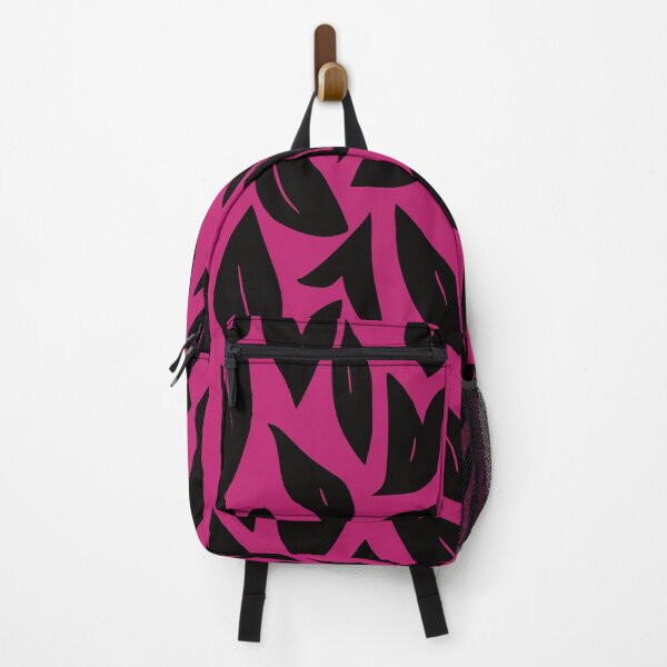 Item preview, Fall Leaves 2, Geometric Design In Black And Cerise red. designed and sold by I-Desire.