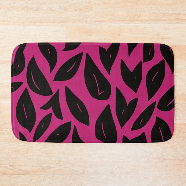 Item preview, Fall Leaves 2, Geometric Design In Black And Cerise red. designed and sold by I-Desire.