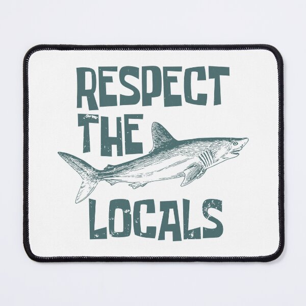 Item preview, VINTAGE RESPECT THE LOCALS SHARKS designed and sold by TonySpencer.