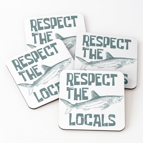 Item preview, VINTAGE RESPECT THE LOCALS SHARKS designed and sold by TonySpencer.