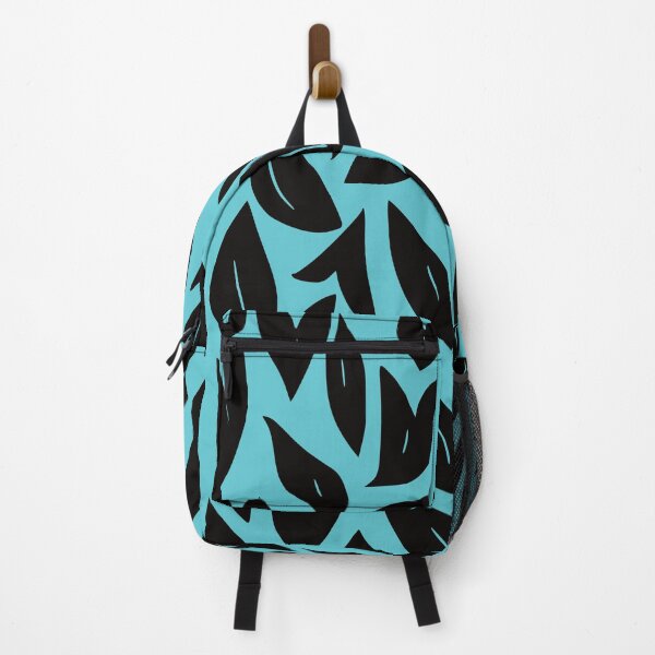 Item preview, Fall Leaves 2, Geometric Design In Black And Sky Blue. designed and sold by I-Desire.