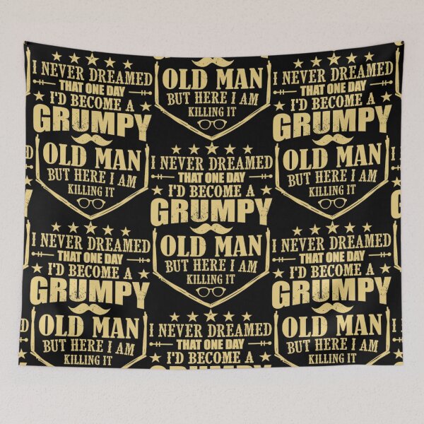 Item preview, Grumpy Oldman here killing it  designed and sold by aryagiri.