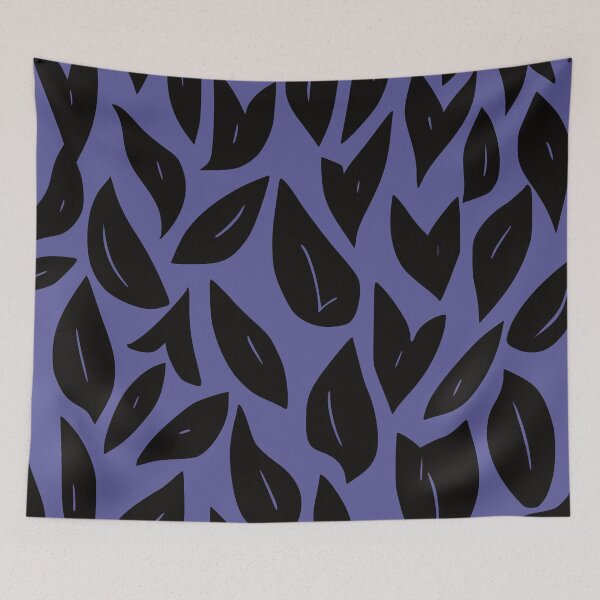 Item preview, Fall Leaves 2, Geometric Design In Black And Lilac. designed and sold by I-Desire.