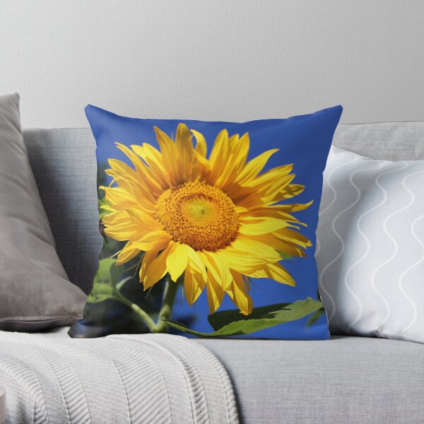 Sunflower yellow hot sale throw pillows