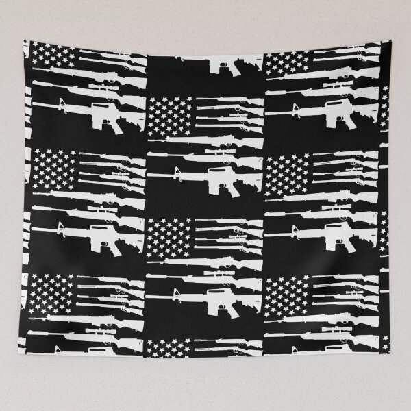 Item preview, Gun American Flag Patriotic USA Flag  designed and sold by aryagiri.