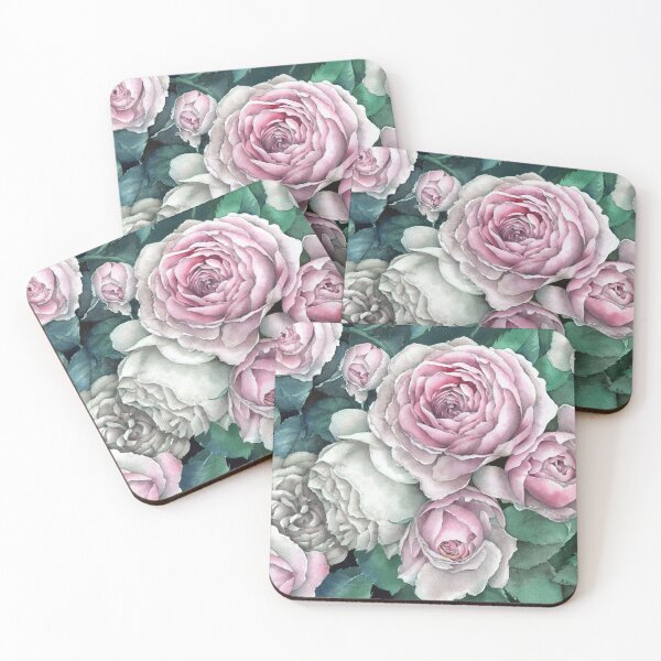 Item preview, Pink Roses Watercolor Painting designed and sold by Heezel.
