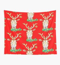 Minimalist Reindeer - Cerf Minimaliste Wall Tapestry