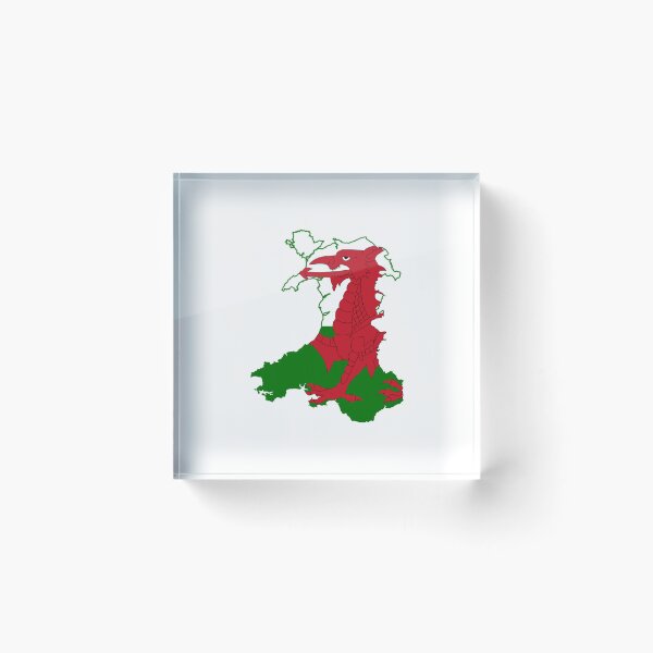 Item preview, Wales Flag Map designed and sold by Deasdw1.