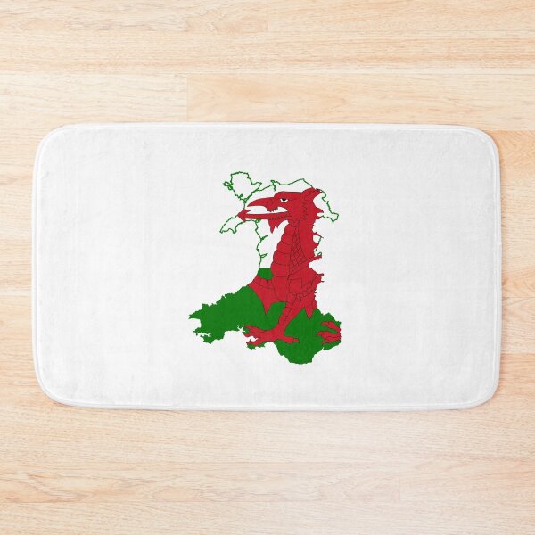 Item preview, Wales Flag Map designed and sold by Deasdw1.